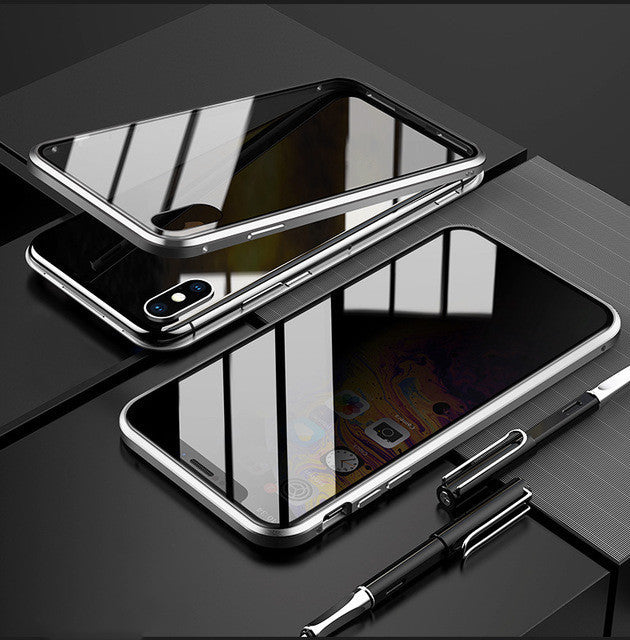 Phone Case Anti-peep Magnetic Protective Shell Magnetic Privacy Glass Case For Phone Phone Case Anti-peep Magnetic Protective Shell Magnetic Privacy Glass Case For Phone